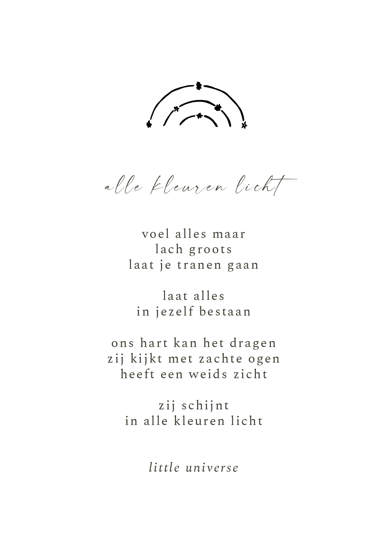 Kaart 'Alle kleuren licht'