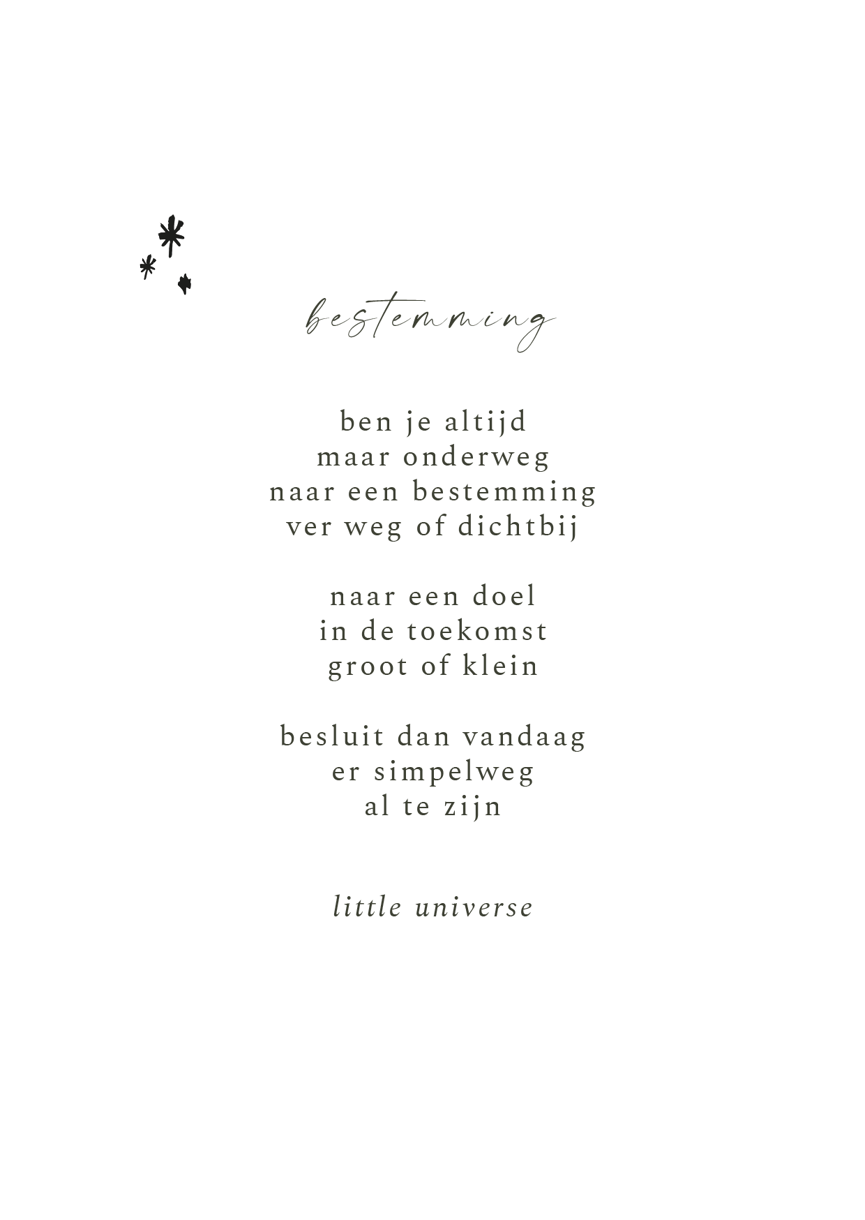 Kaart 'Bestemming'