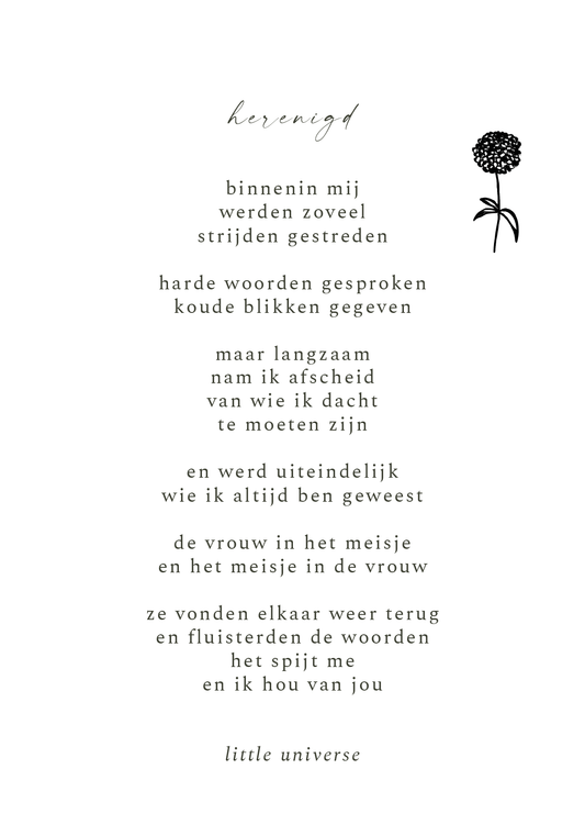 Kaart 'Herenigd'