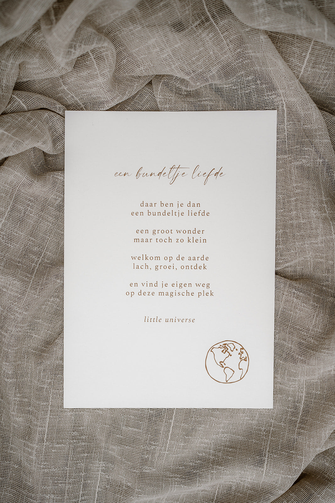 Print A4 'Een bundeltje liefde'