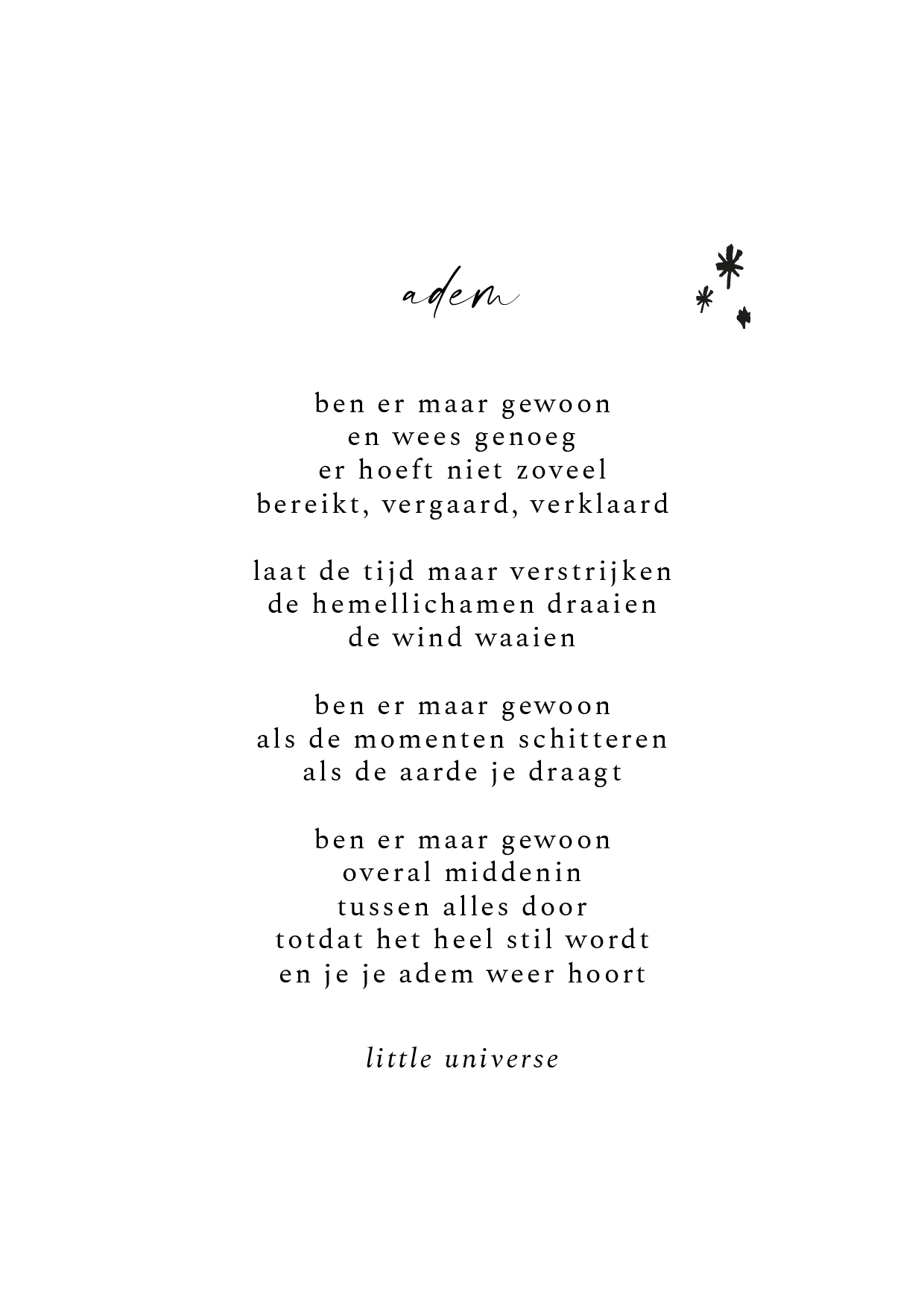 Kaart 'Adem'