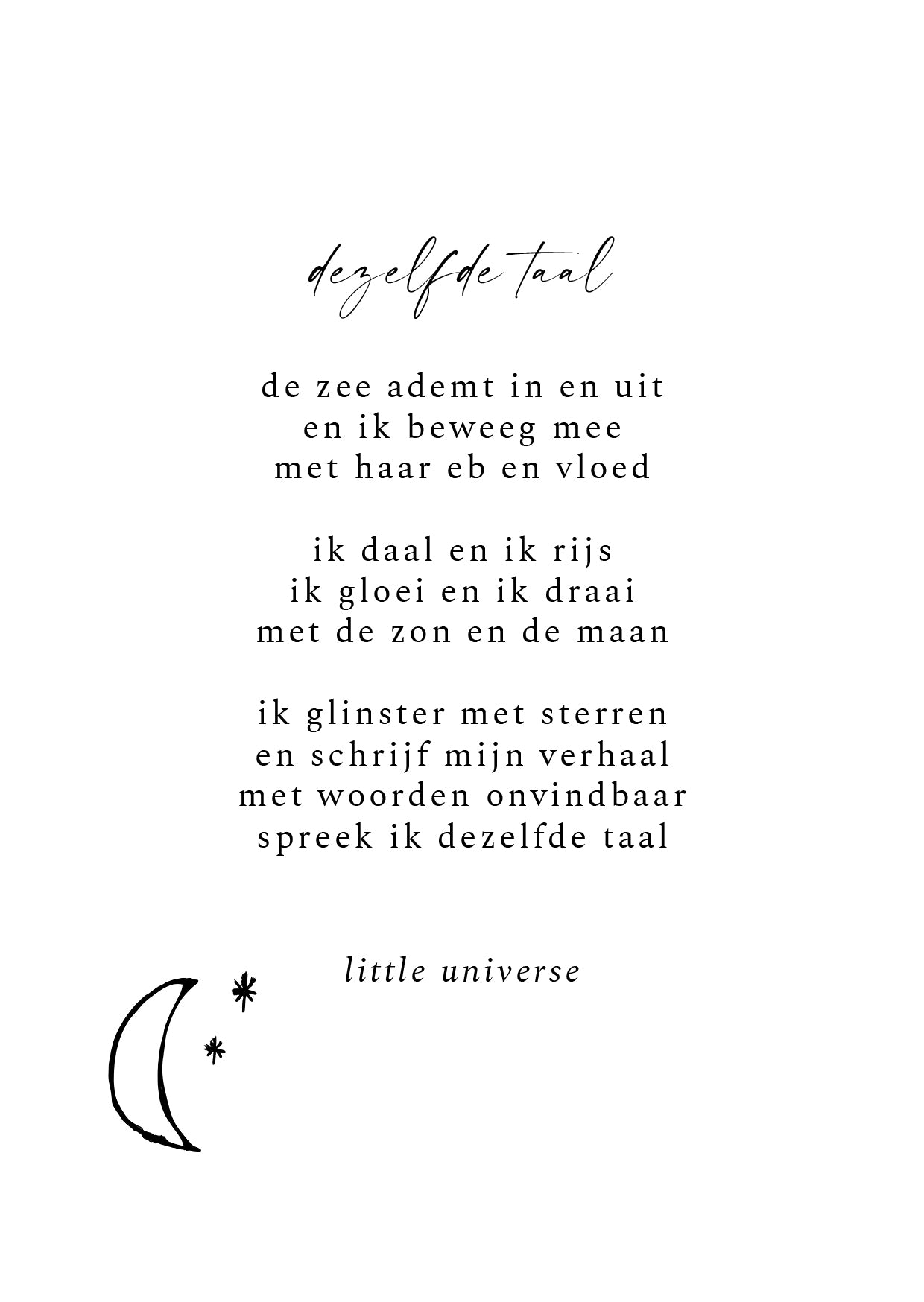 Kaart 'Dezelfde taal'
