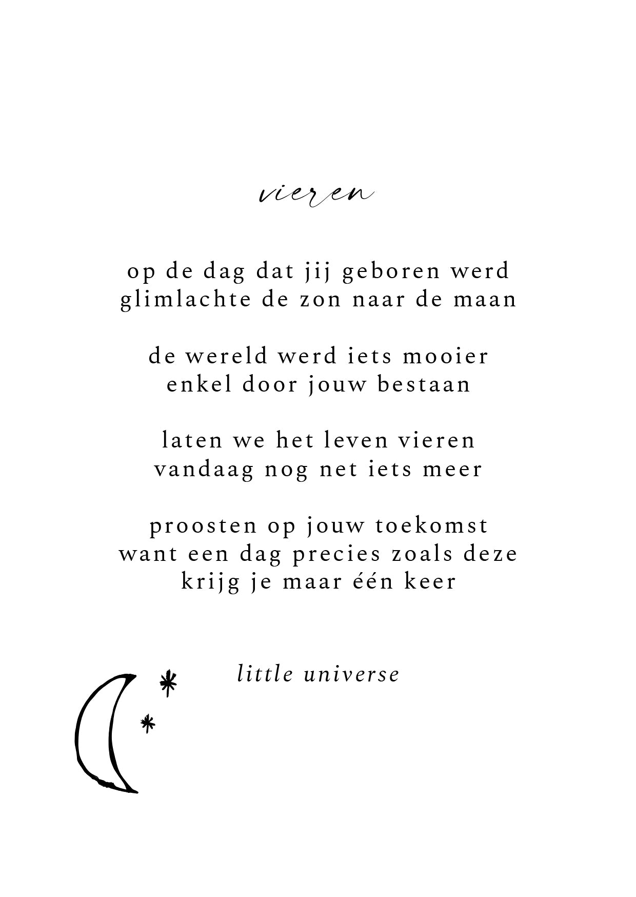 Kaart 'Vrij'