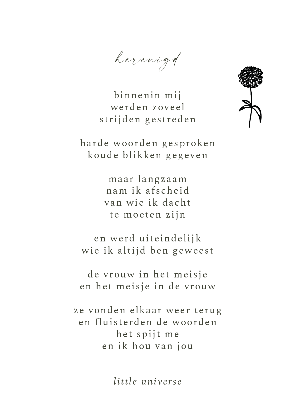 Kaart 'Herenigd'
