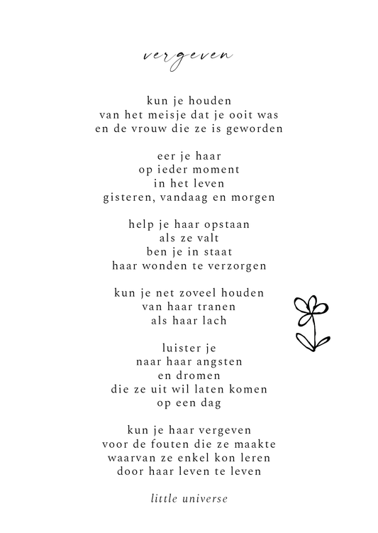Kaart 'Vergeven'