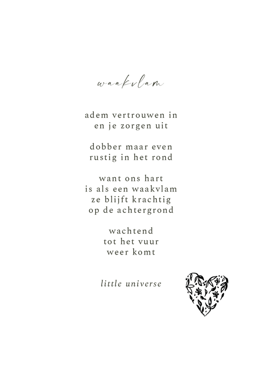 Kaart 'Waakvlam'