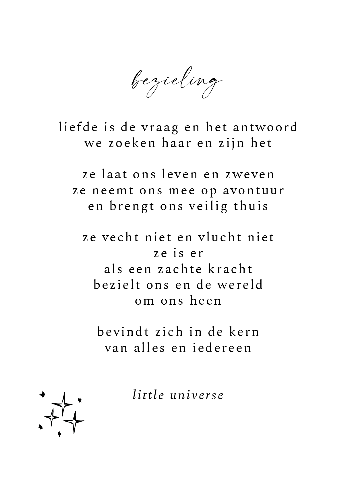 Kaart 'Bezieling'