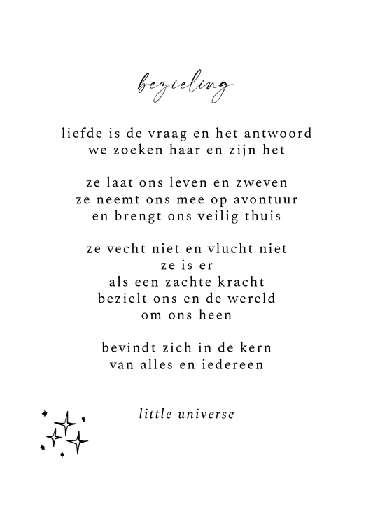 Kaart 'Bezieling'