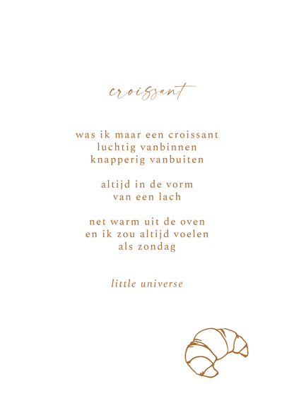 Print A4 'Croissant'