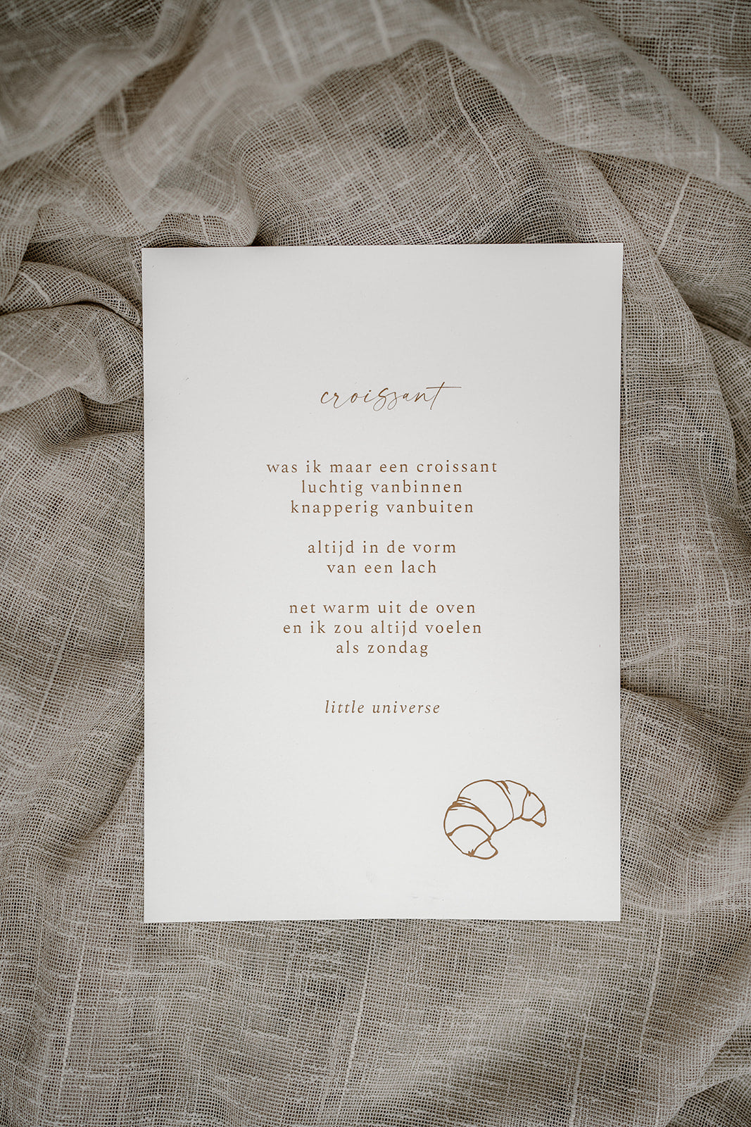 Print A4 'Croissant'