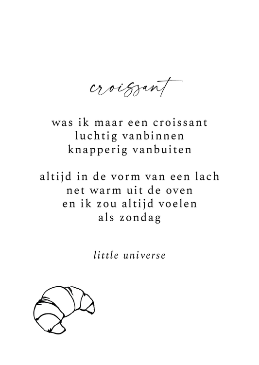 Kaart 'Croissant'