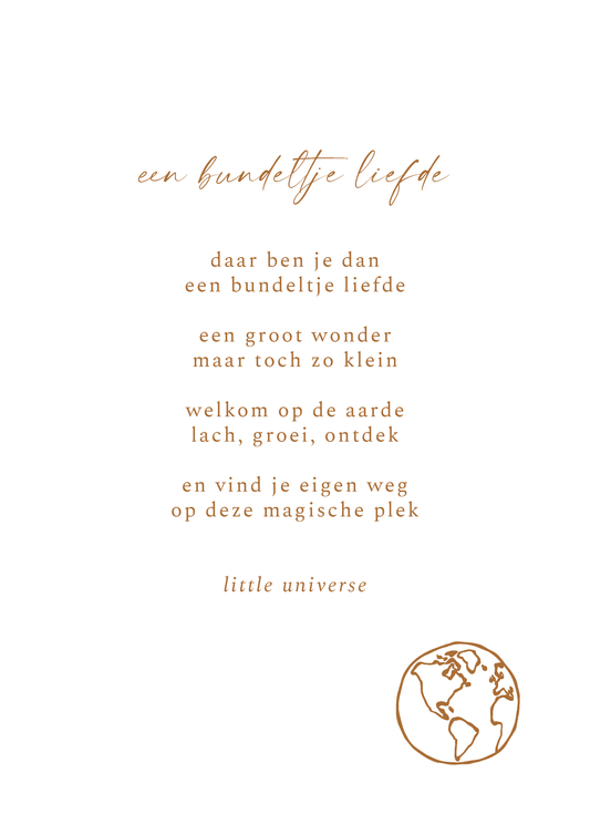 Print A4 'Een bundeltje liefde'