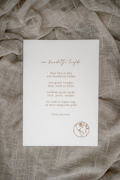 Print A4 'Een bundeltje liefde'