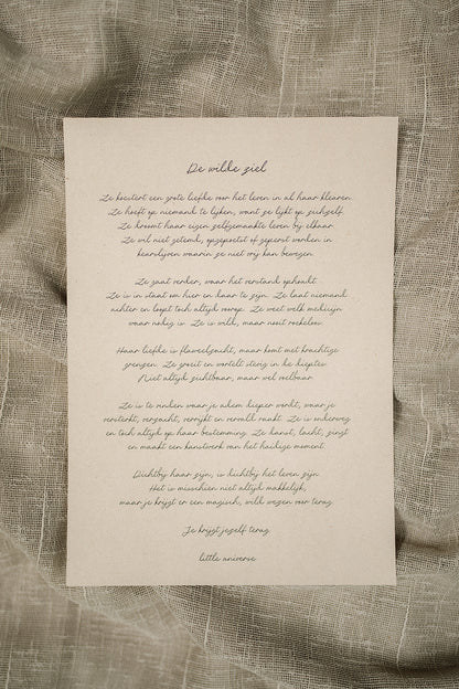 Print A4 'De wilde ziel'