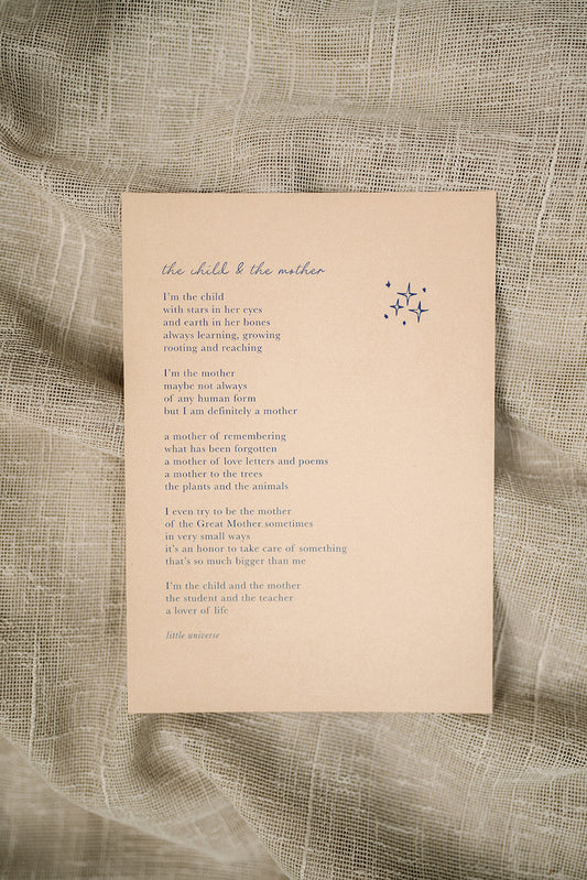 Print 'The child & the mother'