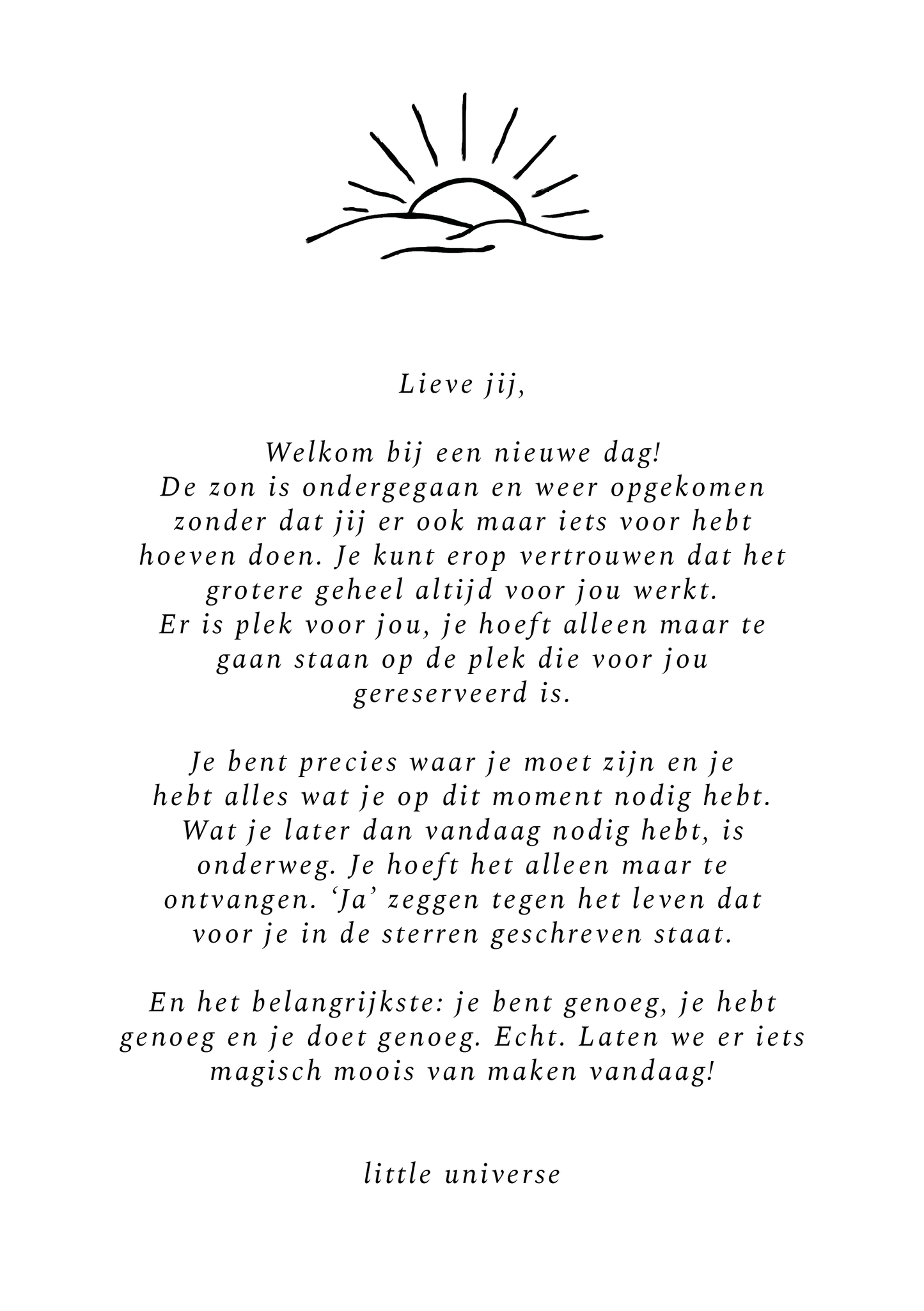 Print A5 'Ochtendspeech'