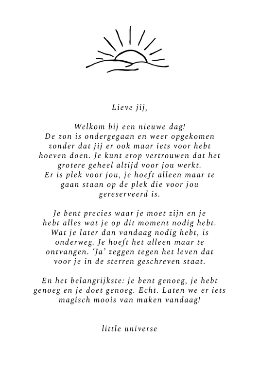 Print A5 'Ochtendspeech'