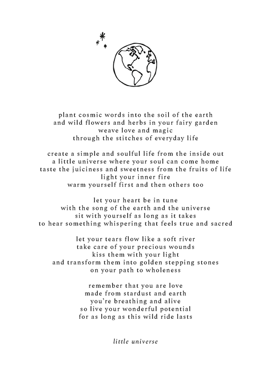 Print A5 'Stardust & earth'