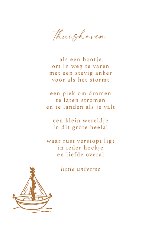 Print A4 'Thuishaven'