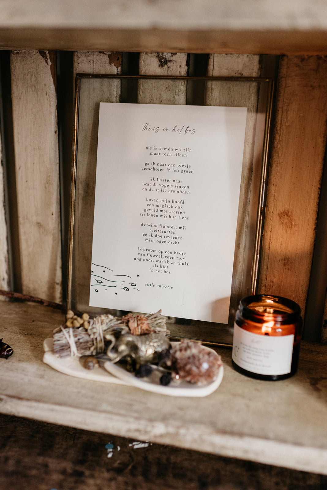 Print A5 'Thuis in het bos'