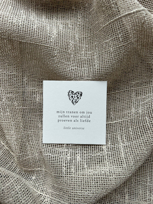 Mini poëzie 'Tranen'