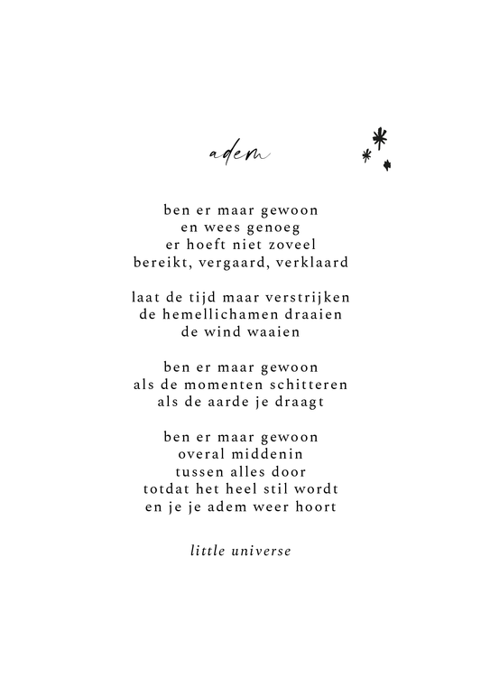 Kaart 'Adem'