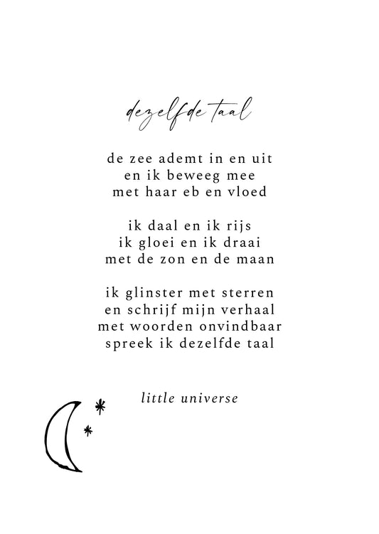 Kaart 'Dezelfde taal'
