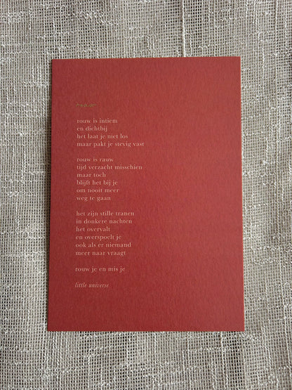 Kaart 'Rouw'